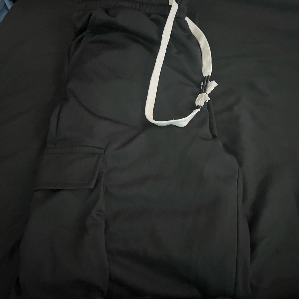 Black Jogger Pants with Drawstring